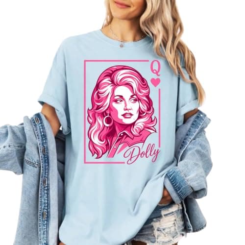 Dolly Music Parton For Women - Memorial Dolly Queen Of Hearts mockup 2